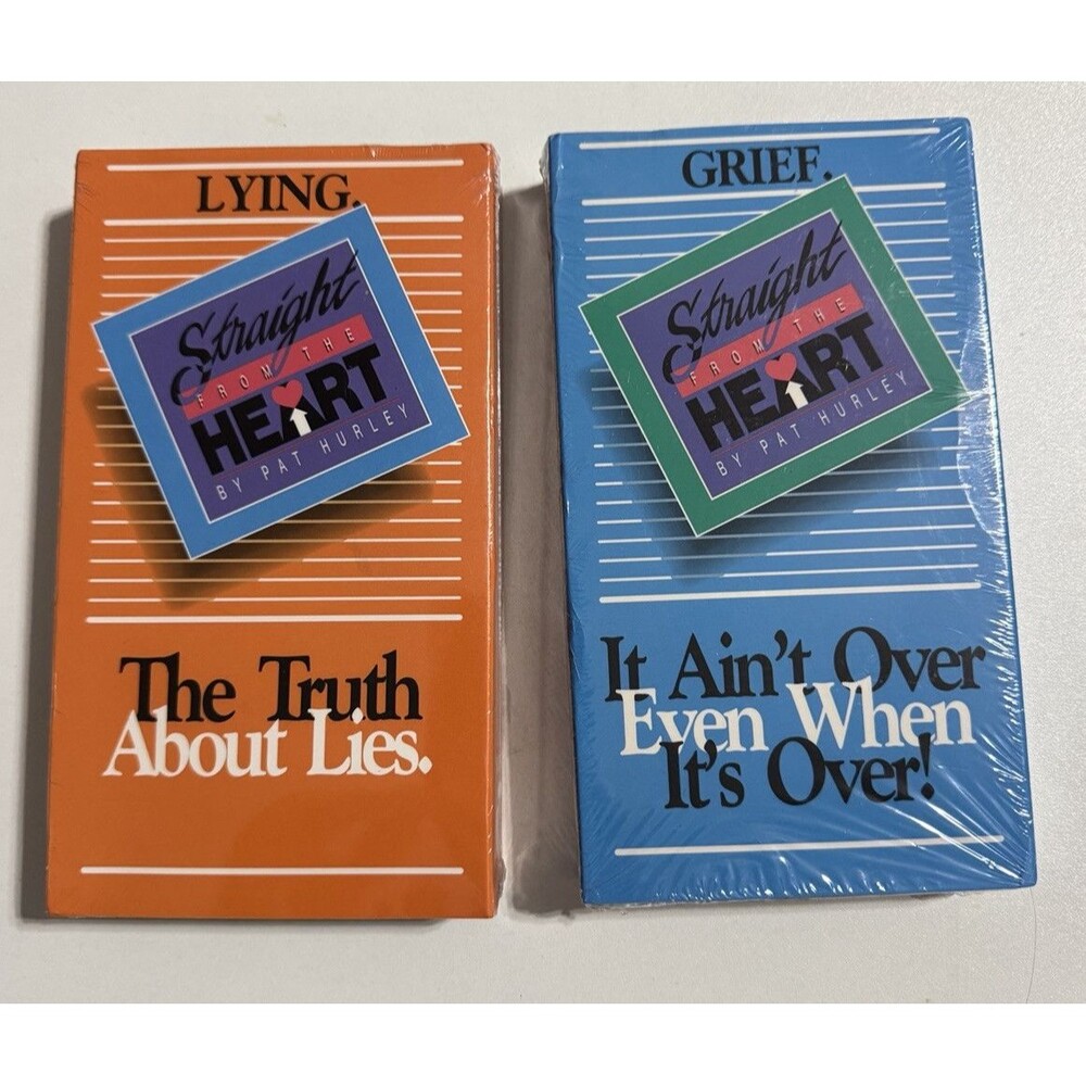 Pat Hurley Straight From Heart VHS 2 Videos Christian Comedian Lying Grief 90s